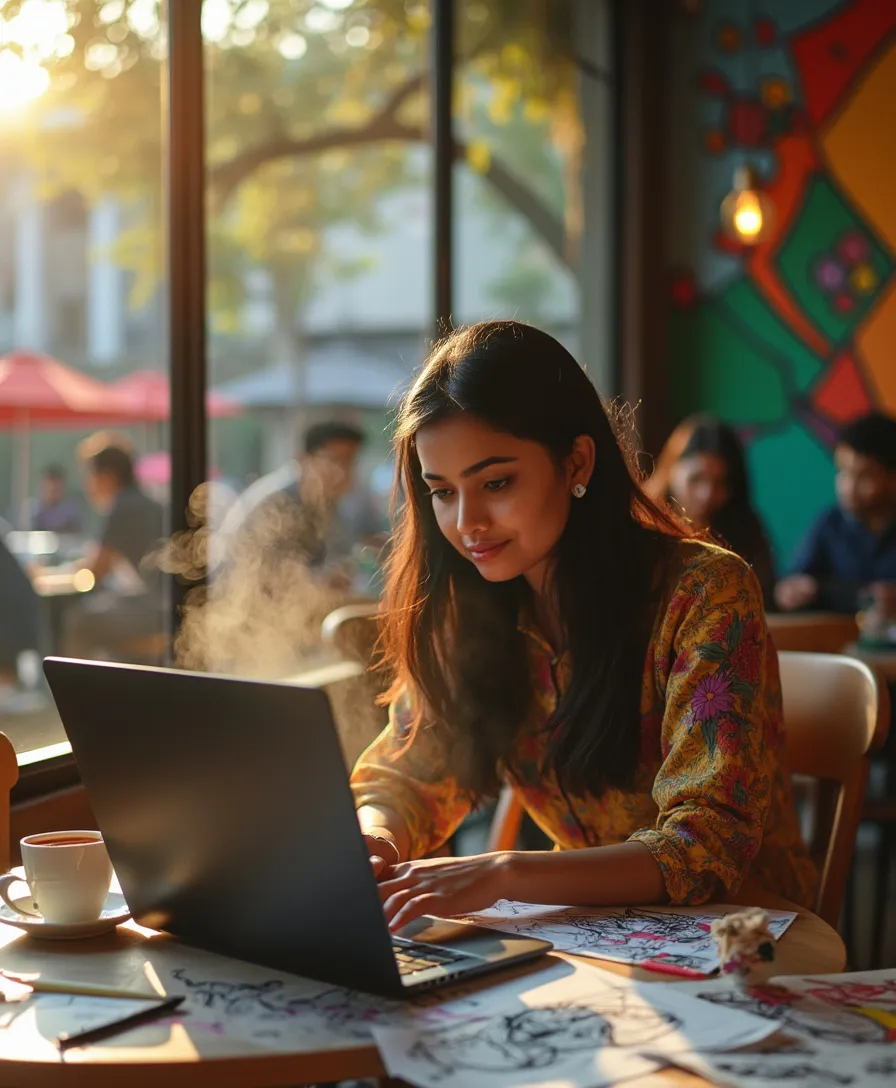 AI Generated Coffee Art